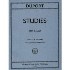 Duport, Jean-Louis - 21 Studies, Complete - Cello solo - edited by Pierre Fournier - International